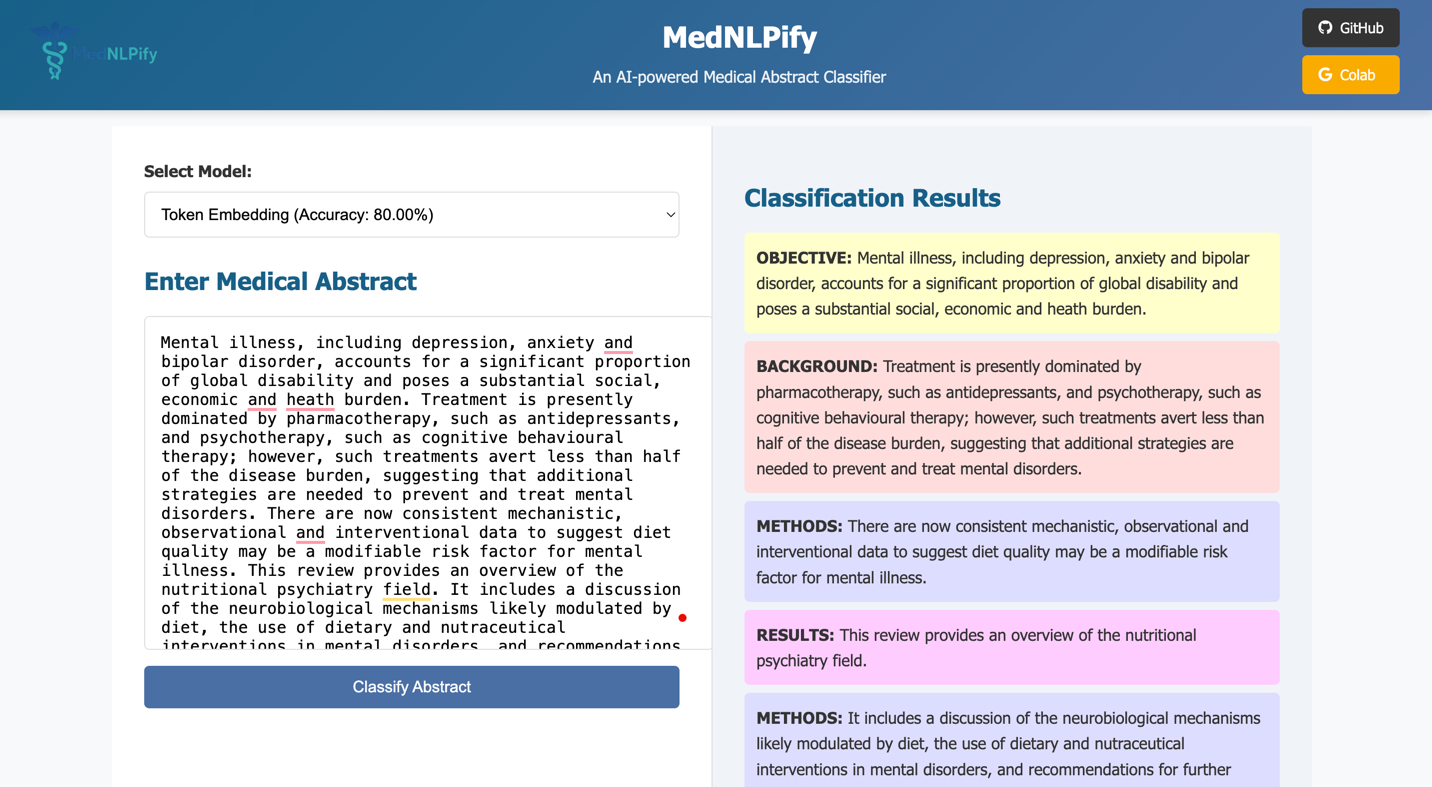 MedNLPify: Deep Learning for Biomedical Text Classification